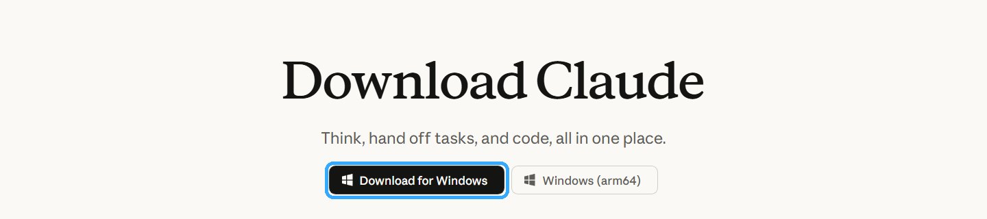 The claude.com download page with the Download button outlined